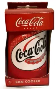 NEW COCA COLA COKE LOGO WITH CAP CAN COOLER BOTTLE RARE COLLECTABLE GIFT