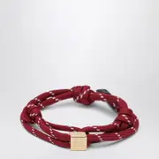 [Miu Miu] Amaranth rope and nylon bracelet One size Burgundy