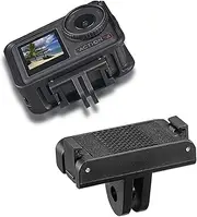 EUGOOCX Magnetic Quick-Release Adapter Mount for DJI Action 4/3, 1/4" Thread Connection for Tripod, Vlogging, Osmo Action 4/3 Accessories
