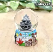 Japanese Old Style Castle Hiroshima-jo Snow Globe Ornament PaperWeight H:2.76"