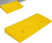 Setauoo Curb Ramp | Entry Ramp Heavy Duty Driveway Sloping Step Mat - Non Slip Garage Ramp Sturdy Versatile for Trucks Scooters
