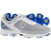 NEW! FootJoy [9.5] Medium Hyperflex II Men's Golf Shoes 51022-White/Grey/Blue