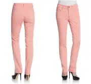 NWT Eileen Fisher 4 10 Peach Cotton Stretch Skinny '5 Pocket Lean Jeans' Pants