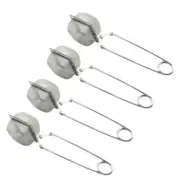4 Pcs Teapot Cup Square Strainer Environmentally Friendly Filter for Loose