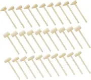 iplusmile 30Pcs Multi Functional Wooden Mallets Educational Hammers for Boys and Safe for Play and Home Decoration Compact for Easy Portability