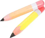 OKUMEYR Inflatable Crayon Pencils Giant Jumbo Toys for Classroom Back to School Decor 70cm Tall Orange Yellow Safe for Children