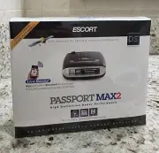 Escort PASSPORT MAX2 MAX 2 II HD Radar Laser Detector Bluetooth GPS - Sealed NEW