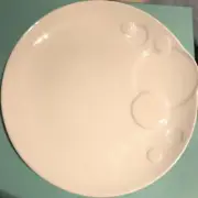 Tiffany Moons Plate Set of 2 White Ceramic 7in Dinner Plates Used