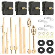 Clock Mechanism Replacement, 4 Pcs Quartz Clock Mechanism DIY Wall Clock, Wooden