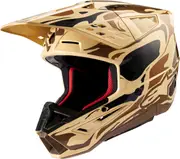 Alpinestars S-M5 Mineral, motocross helmet , color: Matt Beige/Dark Brown/Black , size: M