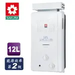 SAKURA櫻花 RF屋外式 抗風 12L 熱水器 GH1221 天然 合格瓦斯承裝業 免費基本安裝（離島及偏遠鄉鎮除外）