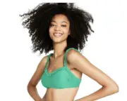 Stoney Clover Lane x Target Green Ruffle Bikini Top Swimsuit Size L (12-14) NWT