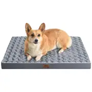 WESTERN HOME WH Medium Dog Bed Waterproof Mattress Egg Crate Foam - Gray