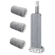Flat Mop,Hands- Self Wringing Floor Cleaning Mop - Microfiber Floor Mop,4397