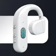 Wireless Bluetooth Headphone With Digital Display - Black - White