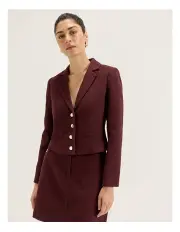 [REVIEW] Amelie Blazer in Burgundy