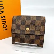 Louis Vuitton 1826 Damier Tri-Fold Wallet Compact, Excellent Storage Capacity