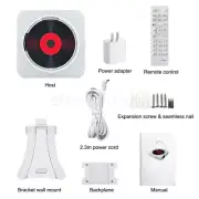 Portable Bluetooth HIFI Speaker Stereo CD Player Desktop FM Radio 3.5mm Audio