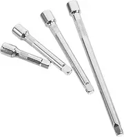 4 Pcs Repair Socket Wrench Flexible Socket Wrench Wobble Welder Dent Puller Kit Flexible with Breaker Ratchet Extension Ratchet Extender Silver Chrome Vanadium Steel