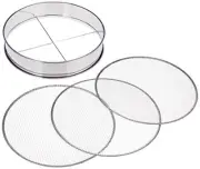 Soil Sieve Coarse Medium Fine set 370mm Stainless Steel Bonsai Filter gardening
