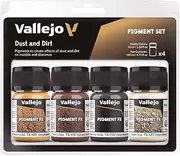 Vallejo Pigments Dust and Dirt Colour 4 Piece Set