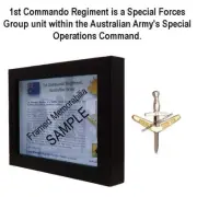 1st Commando Regiment - Framed Memorabilia & Military Militaria