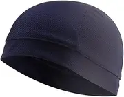 [VALICLUD] 3pcs Quick Dry Cycling Liner Cap Uv Protection Windproof Comfortable Underwear Hat for Outdoor Sports Navy