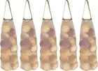 SHUYUE Hanging Mesh Bags Storage Potatoes Onion Garlic Net Long Beige New