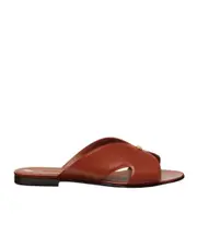 Loro Piana Vera Cross-Over Strap Sandals 36,37,39,40 Vinegar