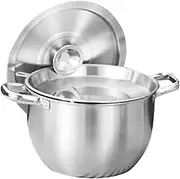 GRADENEVE Bacon Grease Container Fine Mesh Strainer Oil Storage Tank for Kitchen Metal Strainer Pot