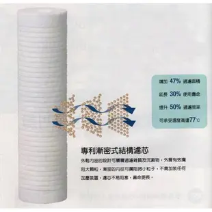 3M AP110 PP濾心-有效去除泥沙 /RO第一道/5微米/美國製造國際NSF認證/四入優惠 (6折)