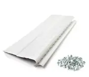 Pro Gutter Guards Leaf Protection 25 Feet Pack White, A Contractor-Grade Gutt...