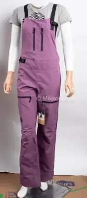 Womens The North Face Ceptor Waterproof Shell Ski Snowboard Bibs Pant Purple