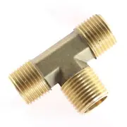 1pc Brass Pipe Tee Male T Fitting 3/8" NPT Thread WOG MettleAir 101M-C