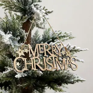 圣誕節裝飾掛件超市商場櫥窗掛件裝飾用品圣誕樹上英文麋鹿小吊件