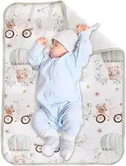 Waterproof Changing Pad,Crib Mattress Protector - Soft Leak-Proof Liner Mat for Potty Training Bedwetting Travel