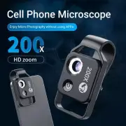 Digital 200X Mini Microscope Macro with CPL Lens LED for Mobiles iPhone Samsung