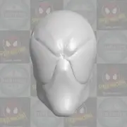 McFarlane Symbiote Spider-Man custom head for 1:6 1:10 1:12 & 1:18 figures
