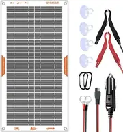 OYMSAE 10W Solar Car Battery Charger Portable 12V Trickle Battery Charger & Maintainer Waterproof Solar Panel for Car Boat Automotive RV
