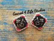 Buck and Doe Custom Screwback Leather Conchos, Bling tack: Geared 4 Life Conchos