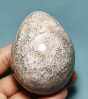 Raw NATURAL Pink OCEAN JASPER QUARTZ agate Crystal Sphere Egg Madagascar
