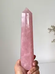 Xlarge Rose Quartz Crystal Tower High Grade, Brazil T243a
