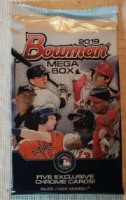 2019 BOWMAN MEGA BOX EXCLUSIVE 5 CARD CHROME PACK TATIS RC JULIO RODRIGUEZ