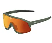 KOO Demo Cycling Sunglasses Green Matte w/ Orange Zeiss Lens