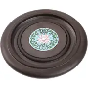 16.3cm Wooden Teapot Mat Kungfu Tea Set Accessories Tea Ceremony Decor Tea Tray