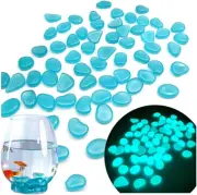 Naisfei Glass Stones, 200 Pcs Fish Tank Rocks Glow in the Dark,Pebbles Stone ...