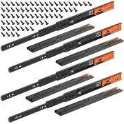 4 Pair 16 Inch Soft Close Drawer Slides, Heavy Duty 3-Section Full Extension ...