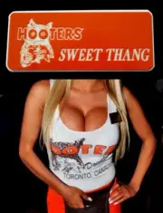 Hooters Uniform Sweet Thang Name Tag Pin Back Dress Role Play Costume Accessory