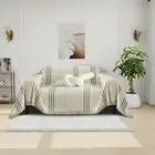 Armchair Cover Washable Chenille Sofa Protector for Pet Kids Beige Green Chai...