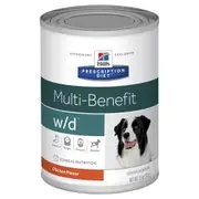 Hills Prescription Diet w/d Multi-Benefit Canned Dog Food 12x370g